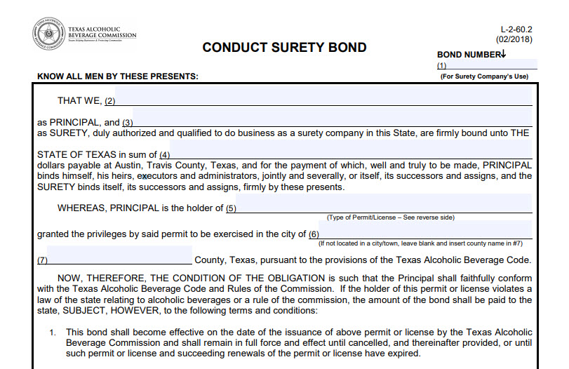 Conduct Surety Bond